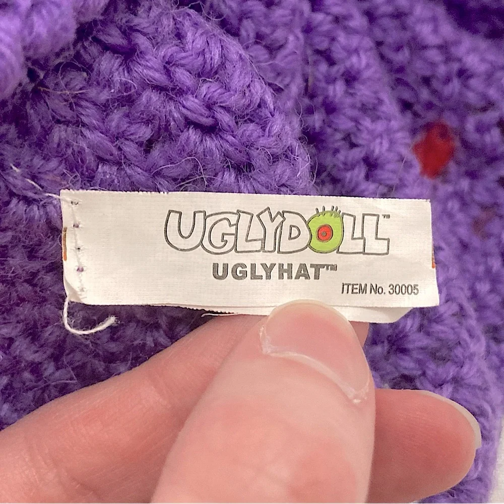⭐️ 2010 Purple Knit Ugly Doll Hat Beanie 💗